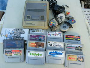 [1 jpy ~] Super Famicom body + soft various 12 pcs set HVC-001 nintendo video game 