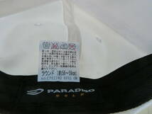 【1円～PARADISO】パラディーゾ 帽子 白 ホワイト キャップ ゴルフ 56-59センチ_画像4