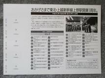 国鉄・東京北局 昭和61年　東北・上越新幹線 上野駅開業1周年 記念入場券_画像2