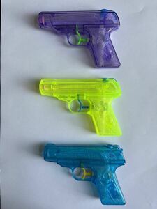 [ дагаси магазин игрушка ]* водный пистолет * Panther вода piste ru*3 шт комплект ( голубой * желтый * лиловый каждый 1 шт )[ без коробки .]