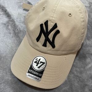 ニューヨークヤンキース キャップ 帽　ヴィンテージナチュラルセイル　フリーサイズ　