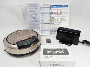 08*a468* including in a package un- possible operation verification settled Hitachi robot vacuum cleaner RV-EX1 Mini maru 2019 year made side brush 2 piece HITACHI present condition delivery 