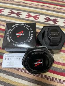 * beautiful goods *USED*CASIO G-SHOCK DW-5600BBN-1DR Casio black * black . rotation * rare *