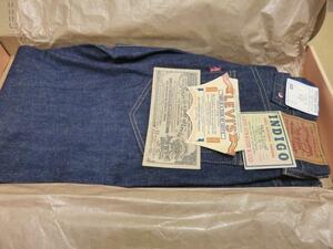 新品　Ｌｅｖｉｓ　天然藍染め数量限定　１９９１年日本製　１９３０年代５０１ＸＸ復刻　リジット　箱入　７０１ＳＸＸ　ＯＲ　３０インチ