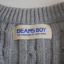 BEAMS BOY 5ゲージ ケーブル編み クルーベスト★ビームスボーイ_画像8