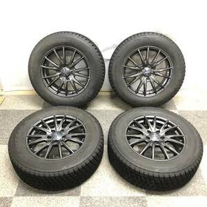 ＊VELVA SPORT 17インチ タイヤ付 アルミホイール 4本セット 17×7J BRIDGESTONE スタッドレス 225/65R17 5穴 車 ヴェルヴァ スポルト