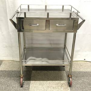 * medical care for times . car drawer attaching 2 step Wagon working bench push car storage Cart klinik hospital medical aid place therapia . examination . hand .. welfare facility caster 