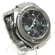 ＊CASIO G-SHOCK GST-W3100 ソーラー電波 デジアナ メンズ 腕時計 黒文字盤 ブラック カシオ Gショック 稼働品 箱 コマ付き_画像4