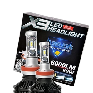 X3 LEDヘッドライト HIR2 ハイスペックモデル 3色　カラーフィルムDIY 車検対応 6500K (6400lm) C-HR ヤリスクロス 対応 日本ライティング