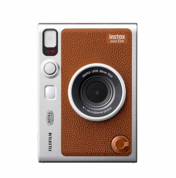 フジフイルム インスタントカメラ instax mini Evo 「チェキ」BROWN 2台