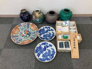 ◇骨董 雑貨 まとめ 陶器 大皿　伝統工芸品 　 茶道具　 花瓶　有田　久谷 七宝　たち吉