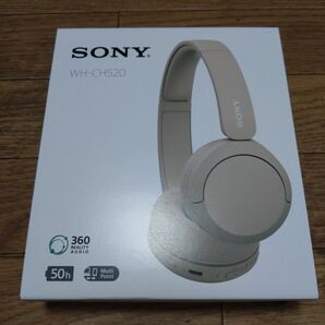 新品 SONY ワイヤレスステレオヘッドセット ベージュ WH-CH520 ヘッドホン ソニー Bluetooth