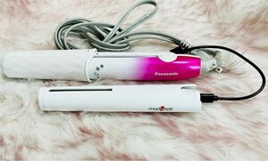 モッズヘア モバイルヘアアイロンMHS-1341 PanasonicストレートアイロンEH-HV14 2個セット