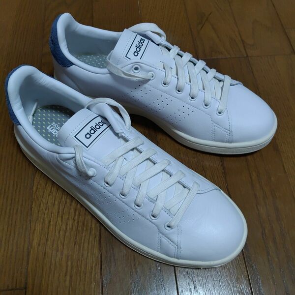 ★未使用★ 天然皮革 adidas スニーカー ADVANCOURT LEA U（アドバンコートレザーU）＊箱付き