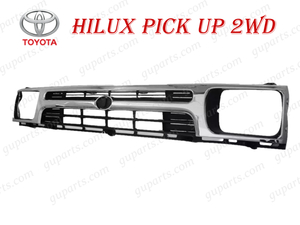 Toyota HiLux LN YN ラジエーター Grille メッキ × ブラック LN80 LN81 LN85 LN86 YN80 YN81 YN85 YN86 ～1997/8