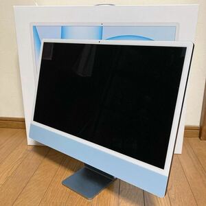 展示★美品★アップル Apple iMac MGPK3J/A 24インチ Retina 4.5Kディスプレイ SSD 256GB メモリ 8GB 8コアCPU 8コアGPU Apple M1チップ