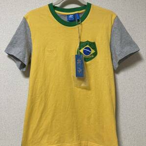 タグ付き 新品未使用 アディダス オリジナルス サッカー W杯 ブラジル代表 Ｔシャツ サイズ L ブラジル