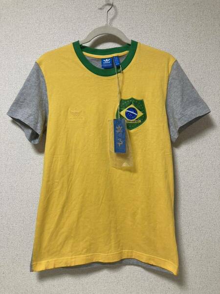 タグ付き 新品未使用 アディダス オリジナルス サッカー W杯 ブラジル代表 Ｔシャツ サイズ L ブラジル