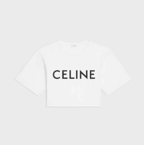 [正規品] CELINE コットンジャージー　クロップドTシャツ 美品