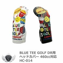 BLUE TEE GOLF ブルーティーゴルフ スマイルバーガー ドライバー用ヘッドカバー 460cc対応 HC-014ホワイト[37793]_画像1