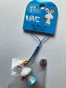 Shizuoka Limited Mt. Fuji Love Rabbit Figure Strap Ai Otsuka Netsuke Local Root