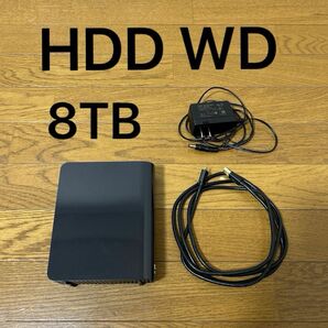 WD HDD 8TB 外付けHDD 外付けハードディスク ウエスタンデジタル WDBBKG0080HBK-JESN USB3.0