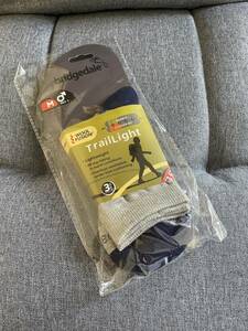  new goods 977 bridgedale wool . supporter function trekking socks gray M size 39~44