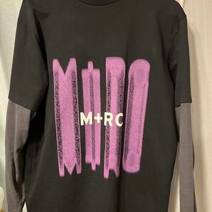 M+RC NOIR(マルシェノア)レイヤードカットソー ロングスリーブTシャツ ロンT ブラック