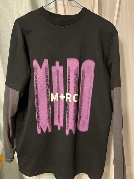 M+RC NOIR(マルシェノア)レイヤードカットソー ロングスリーブTシャツ ロンT ブラック