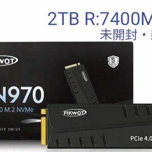 【未開封・新品】Fikwot FN970 SSD 2TB M.2 PCIe Gen4 x4 NVMe1.4 R:7400MB/s