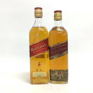 ジョニーウォーカー レッドラベル 2本セット 700/750ml 40/43％ 重量番号:4 (I-1)の画像1