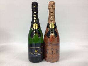  champagne Moet&Chandon nekta- Anne . real / dry rose 2 pcs set 750ml weight number :4(RW18)