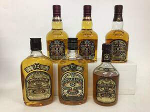 b Len dead whisky Chivas Reagal 12 year 6 pcs set 500/375/350ml weight number :8(97)