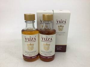 ウイスキー YUZA 遊佐蒸溜所 朝日町赤ワイン樽熟成 ベビーボトル ２本セット 180ml 重量番号:2(92)