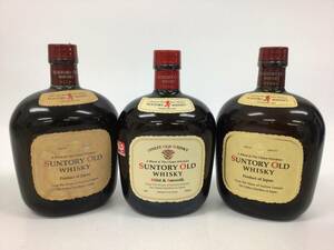  whisky Suntory Old 3 pcs set 700ml weight number :6(83)