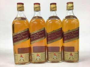  whisky Johnny War car red label 4 pcs set 750/760ml 43% weight number :8 (86)