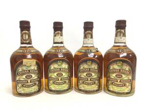  whisky Chivas Reagal 12 year 4 pcs set 750/760ml 43% weight number :8 (I-1)