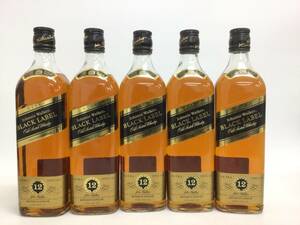  whisky Johnny War car black label 5 pcs set 700ml 40% weight number :10 (I-3)