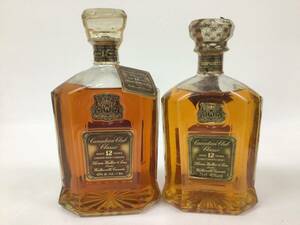  whisky Canadian Club 12 year Classic 2 pcs set 1000/750ml weight number :4(77)
