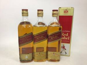 b Len dead whisky Johnny War car red label 3 pcs set 760/750ml weight number :6(92)