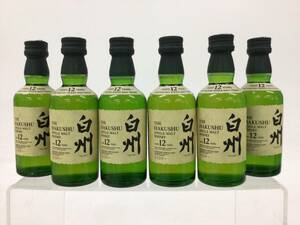  whisky Suntory white .12 year single malt Mini bottle 6 pcs set 50ml weight number :6(73)