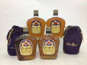 b Len dead whisky Crown royal 4 pcs set 750ml weight number :8(95)