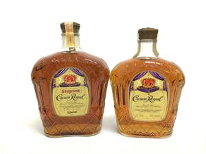  whisky Crown royal 2 pcs set 750/1000ml weight number :4(H-1)