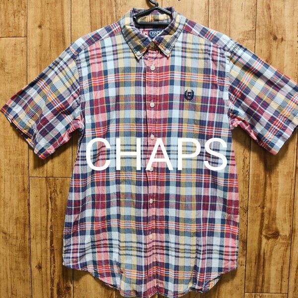 CHAPS チャップス 半袖 シャツ カジュアルシャツ チェック柄 ラルフローレン ボタンダウンシャツ