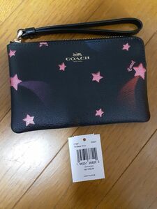 週末セール！早い者勝ち！コーチ COACH新品 未使用品☆リストレット マルチ ポーチ 小物入れ 財布☆星 スター