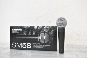 3439 中古品 SHURE SM58 シュア ダイナミックマイク 元箱付き