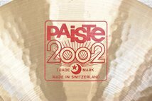 3406 中古品 PAiSTE 2002 CRASH 18インチ パイステ シンバル_画像4