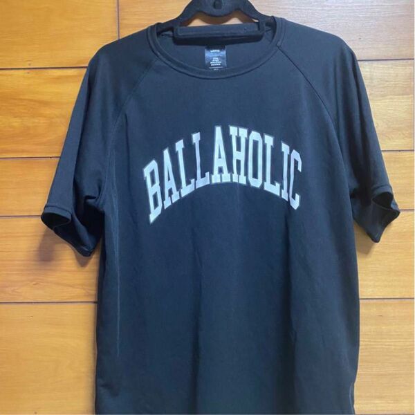 即完売品　美品　ballaholic ボーラホリック　カレッジロゴ　Tシャツ　Ｌサイズ　黒