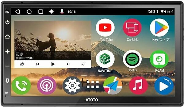 ATOTO Android 2din ディスプレイオーディオ7インチQLEDディスプレイオーディオ一体型ナビワイヤレスCarPlay/Android Autoデュアル