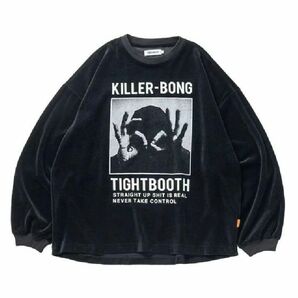 TIGHTBOOTH Hand Sign Velour Ls "Black"